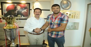 Kırkpınarın 2.si Yılmazdan Başkan Toka Ziyaret