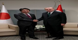 Cumhurbaşkanı Erdoğan, Japonya Başbakanı Şinzo Abeyi Kabul Etti