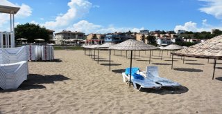 Mutlukent Halk Plajına Yoğun İlgi