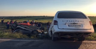 Edirnede Panelvan İle Otomobil Çarpıştı: 3 Ölü, 1 Yaralı