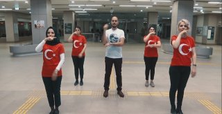 Yozgat Şehir Hastanesi Çalışanları İstiklal Marşını İşaret Dili İle Okudu