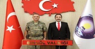 Tuğgeneral Altay, Vali Mantıya Veda Ziyaretinde Bulundu