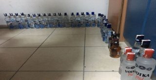 Ürgüpte 74 Şişe Kaçak İçki Ele Geçirildi
