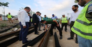 Genel Sekreter Bayram, Sekapark - Plajyolu Tramvay Çalışmasını İnceledi