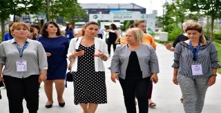 Beylikdüzü Belediyesi Azerbaycanlı Kadın Belediye Başkanlarını Ağırladı