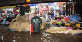 Trabzonun Araklı İlçesinde Şiddetli Yağış Etkili Oldu