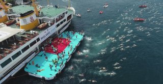 Samsung Boğaziçi Kıtalararası Yüzme Yarışı Heyecanı Havadan Görüntülendi