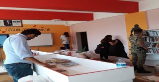 Afrin Şehidi İbrahim Imış Adına Şuhut Zafer Anadolu Lisesinde Kütüphane Açıldı