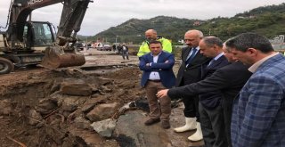 Trabzonun Araklı İlçesinde Selden Sonra Hasar Tespit Çalışmaları Başladı