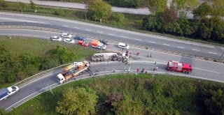 Sakarya Gişelerinde Beton Mikseri Devrildi: 1 Ölü