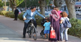 Kırşehir Belediye Başkanı  Bahçeci: “Halka Bisiklete Bin Deyip Biz Makam Aracı Kullanmıyoruz”