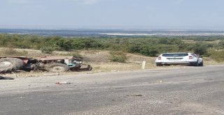 Freni Boşalan Traktör Şarampole Devrildi: 1 Ölü, 1 Yaralı