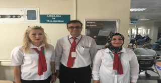 Karaman Devlet Hastanesinde Hastalar Kapıda Karşılanıyor