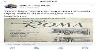 Thy 60 Yıl Sonra Ankara- Roma Seferlerine Başlıyor