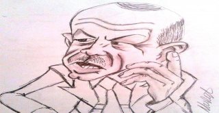 Yaptığı Kara Kalem Resim Ve Karikatürler Büyük İlgi Görüyor