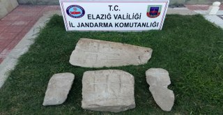 Elazığda Tarihi Mezar Taşları İle 2 Şüpheli Yakalandı