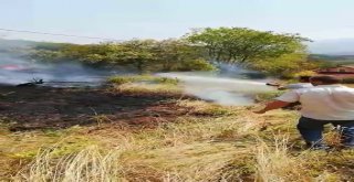 Bahçe Temizliği Yaparken Yangın Çıktı