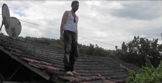 (Özel Haber) İşkencelerle Canından Bezen Damat Çatıya Çıktı