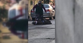 (Özel Haber) İnsafsız Gelin, Kaynanasını Sokak Ortasında Böyle Dövdü