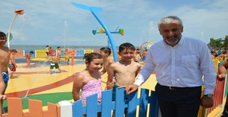 Çocuklardan ‘Su Oyun Parkına Yoğun İlgi