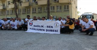 Şanlıurfada Sağlık Çalışanlarına Yönelik Şiddete Tepki