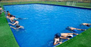 Beypazarında Çocuklara Ücretsiz Yüzme Eğitimi