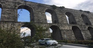 Restorasyonuna Başlanan Eyüpsultandaki Kovuk Kemer Havadan Görüntülendi