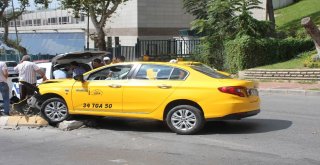 (Özel) Şişlide “Uber Sıkıştırdı” İddiasıyla Kaza Yapan Taksici Alkolü Çıktı