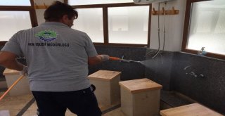 Ergenede Şadırvanlar Dezenfekte Edildi