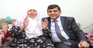 Fadıloğlunun Ziyareti 85 Yaşındaki Hayriye Güzelcecanı Sevindirdi
