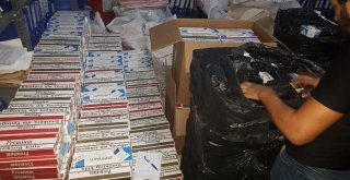 Samsunda Midibüste Zulalanmış 23 Bin 800 Paket Kaçak Sigara Ele Geçti
