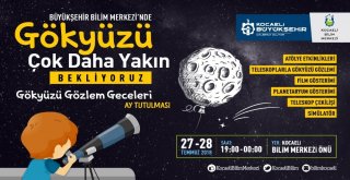 Kocaelide Gökyüzü Gözlem Geceleri Başlıyor
