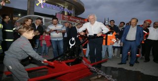 Kütahyada İtfaiye Ekiplerinden Nefes Kesen Tatbikat