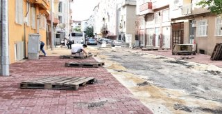 Çorluda Kilit Taşı Çalışmaları Sürüyor