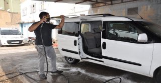 Mardindeki Toz Bulutu Oto Yıkamacılara Yaradı