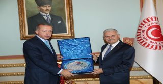 Cumhurbaşkanı Erdoğandan Tbmm Başkanı Yıldırıma Ziyaret
