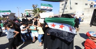 İdlibde Halk Türklere Şükran, Esada Öfke Gösterisi Yaptı