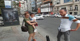 (Özel) Taksimin Göbeğinde İranlı Turistleri Gasp Eden Taksici Kaçtı