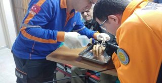 Parmağında Sıkışan Yüzüğünü Afad Çıkardı