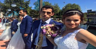 Beykozda 17 Çift Teknede Dünya Evine Girdi