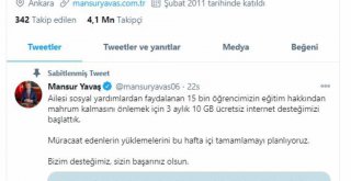 SOSYAL YARDIM ALAN AİLELERİN ÇOCUKLARI İÇİN ÜCRETSİZ İNTERNET