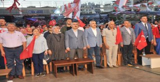 Aydında Demokrasi Nöbeti Sabah Namazına Kadar Devam Etti