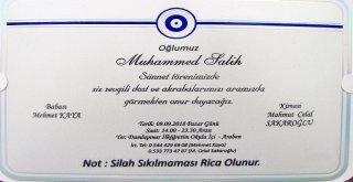 Davetiyeye ‘Silah Sıkılmasın Yazdırdı