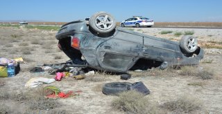 Karamanda Otomobil Takla Attı: 7 Yaralı