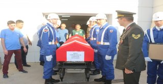 Morgdan Alınan Şehitler Tören Alanına Götürüldü