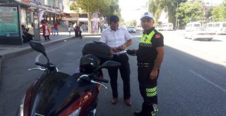 Adıyamanda Motosiklet Denetimleri Devam Ediyor