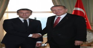 Cumhurbaşkanı Erdoğan, Fransa Cumhurbaşkanı Macron İle Biraraya Geldi