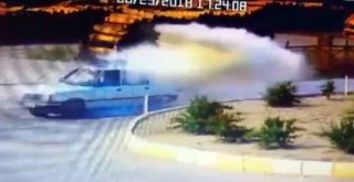 Görenleri Dehşete Düşüren Trafik Kazası Güvenlik Kamerasında
