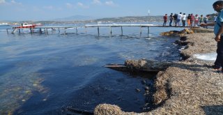 Yakıt Sızıntısının Rüzgarla İlerlememesi İçin Mücadele Veriliyor