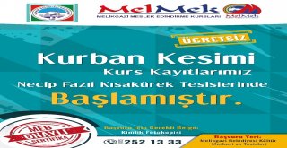 Melikgazi Belediyesinden Kurban Kesim Kursu